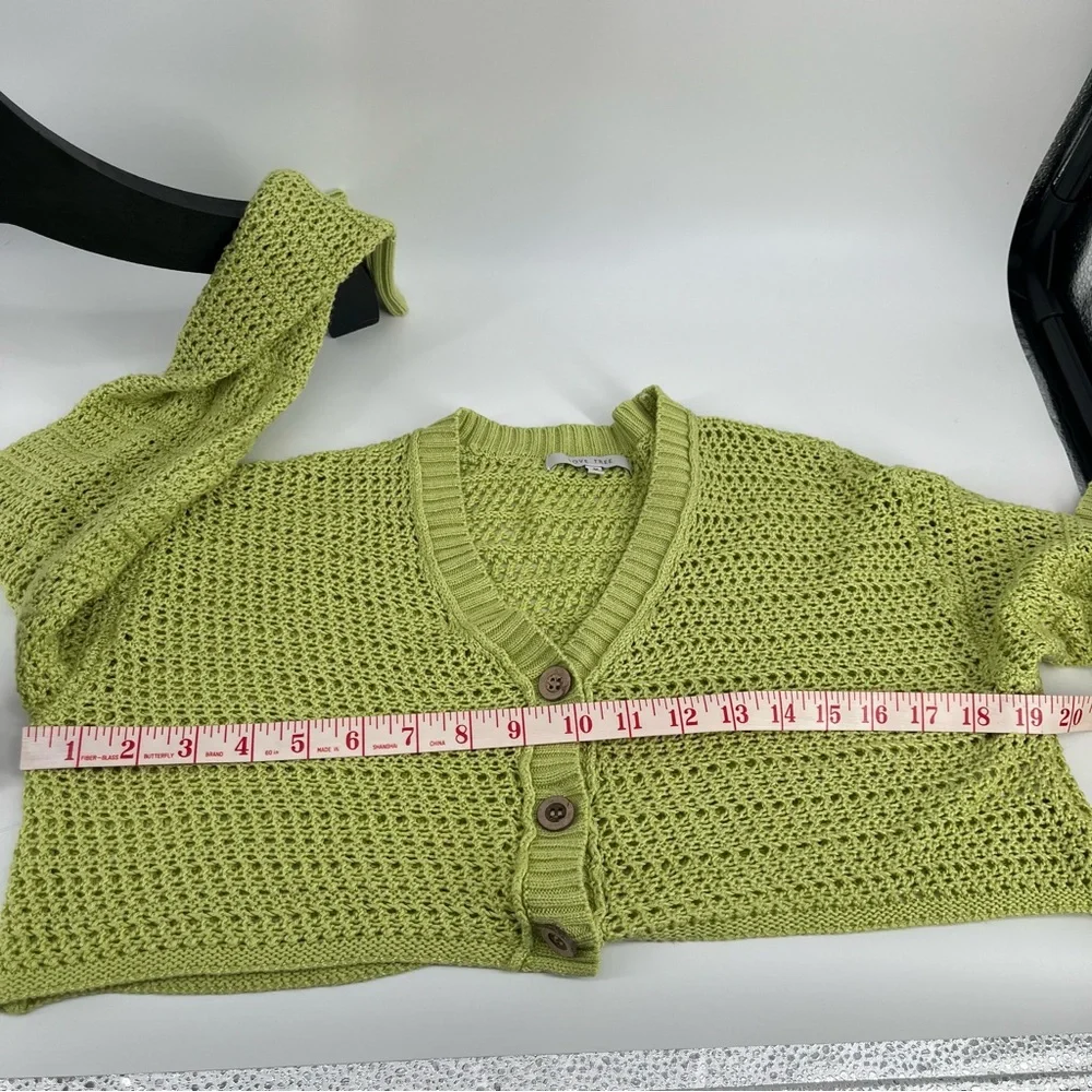 Love‎ Tree Lime Cardigan Sweater